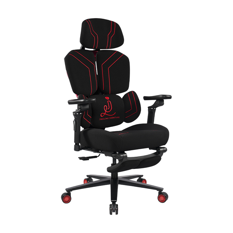 3002-2 Cotton Gaming Chair With Extendable Footrest, Custom Logo