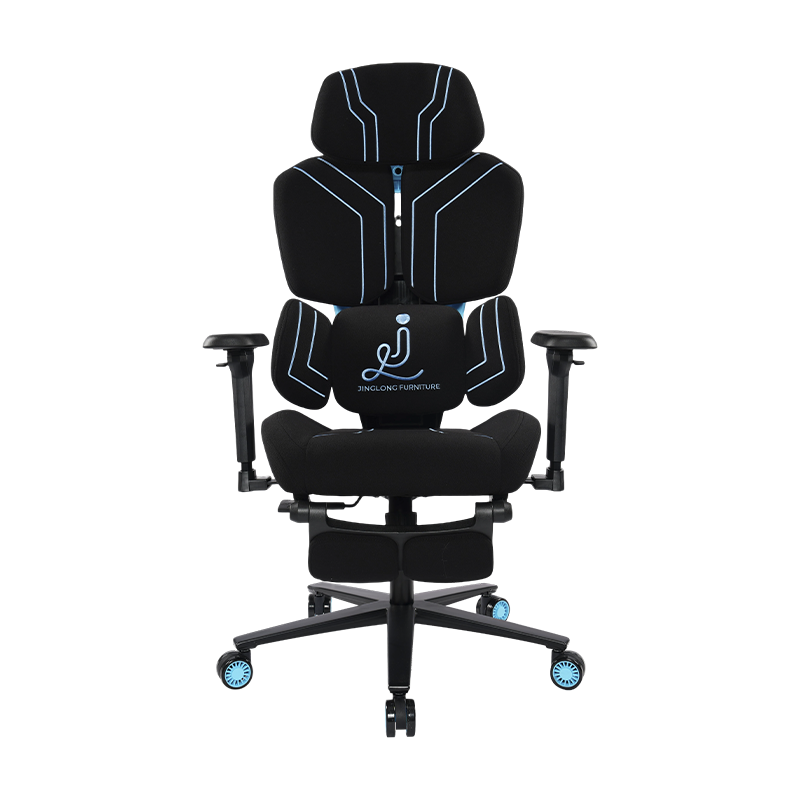 3002-2 Cotton Gaming Chair With Extendable Footrest, Custom Logo