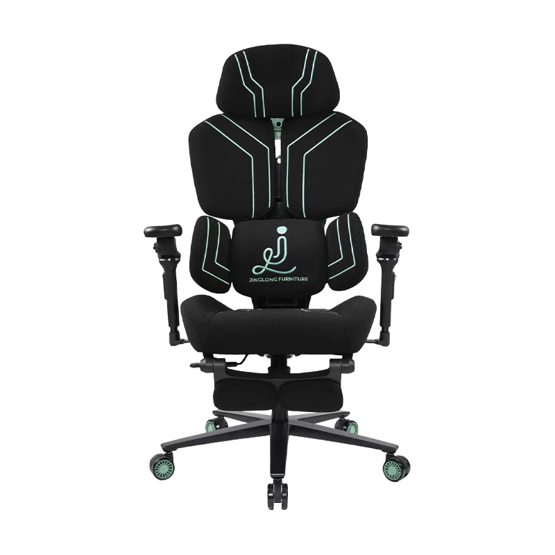 3002-2 Cotton Gaming Chair With Extendable Footrest, Custom Logo