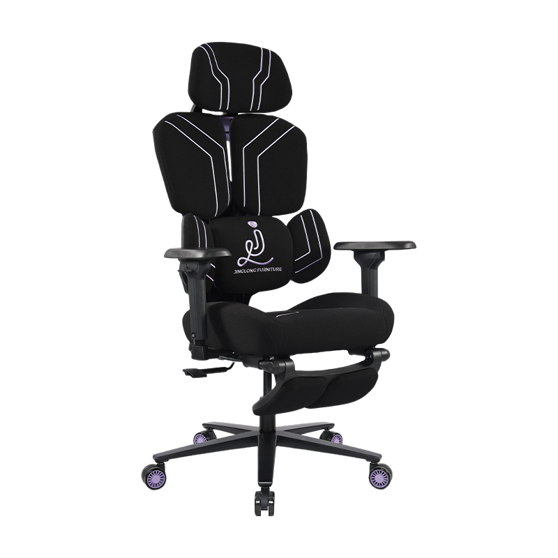 3002-2 Cotton Gaming Chair With Extendable Footrest, Custom Logo