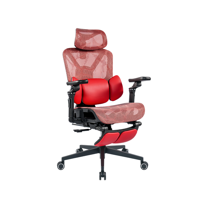 Black and Red Mesh Fabric<br>3003 Ergonomic Office Chair With 5D Armrests And Footrest