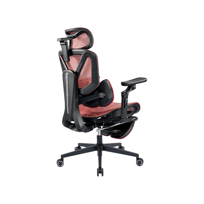Black and Red Mesh Fabric<br>3003 Ergonomic Office Chair With 5D Armrests And Footrest