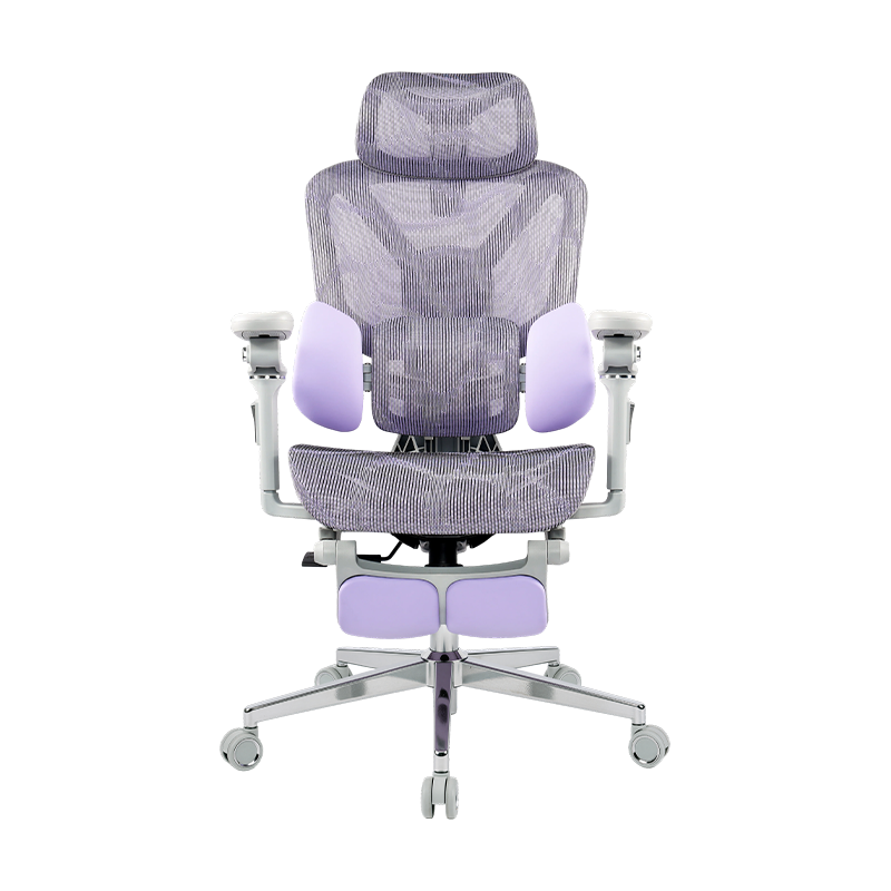 Purple Mesh Fabric<br>3003 Ergonomic Office Chair With 5D Armrests And Footrest