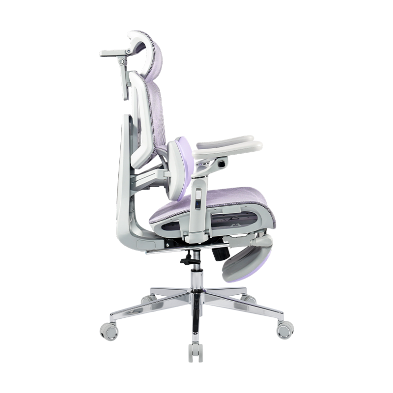 Purple Mesh Fabric<br>3003 Ergonomic Office Chair With 5D Armrests And Footrest