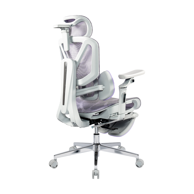 Purple Mesh Fabric<br>3003 Ergonomic Office Chair With 5D Armrests And Footrest