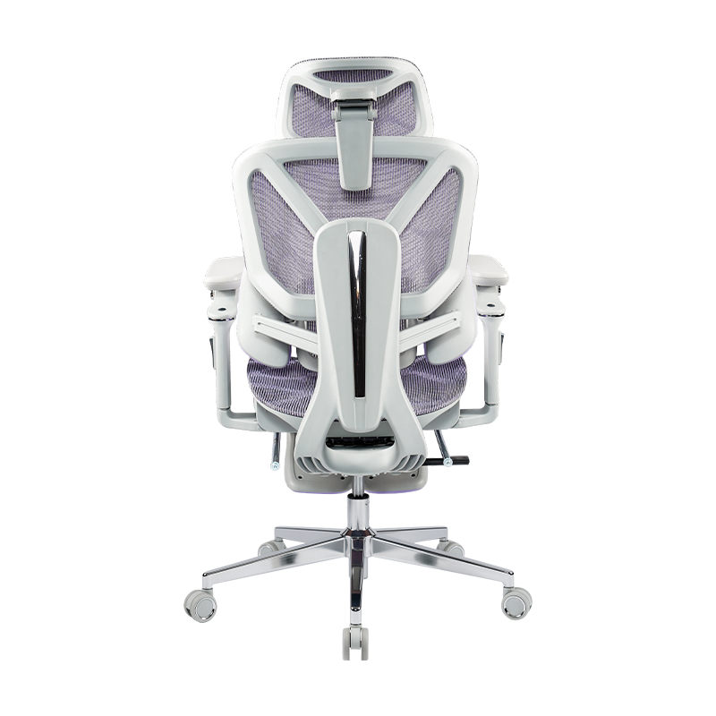 Purple Mesh Fabric<br>3003 Ergonomic Office Chair With 5D Armrests And Footrest