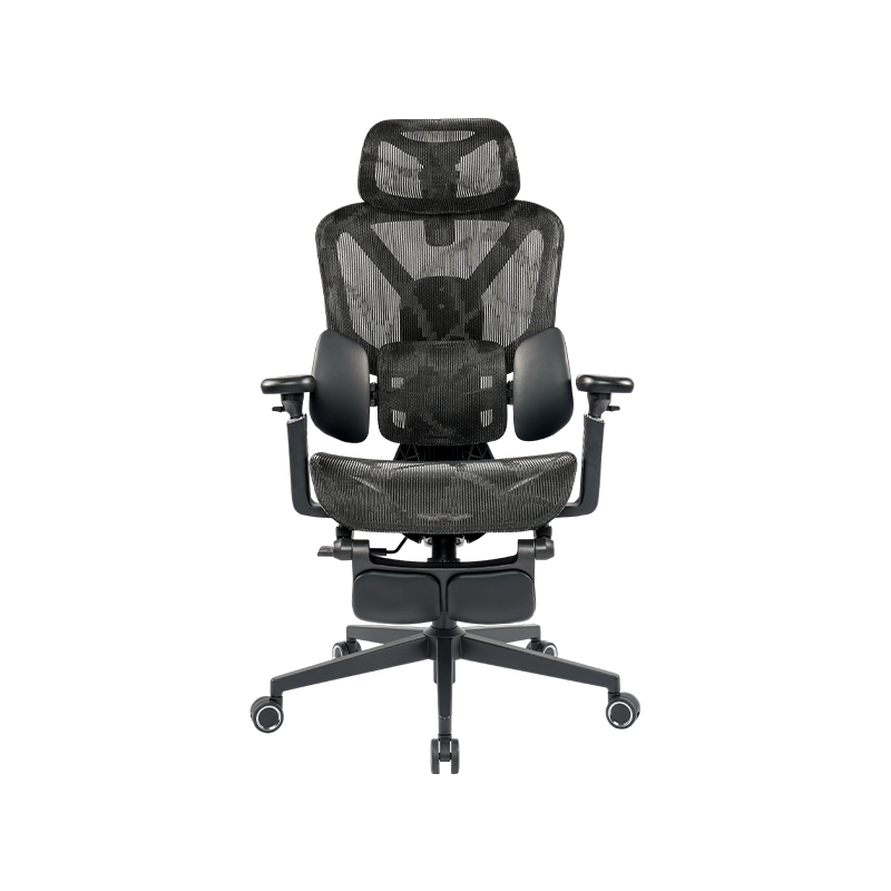 Black Mesh Fabric<br>3003 Ergonomic Office Chair With 5D Armrests And Footrest