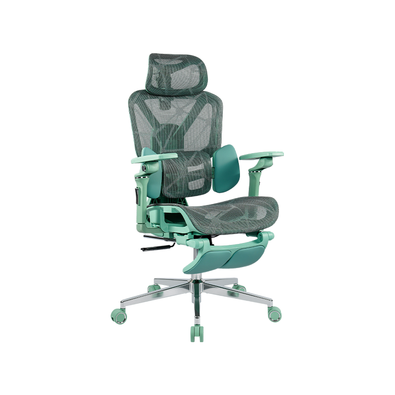 Green Mesh Fabric<br>3003 Ergonomic Office Chair With 5D Armrests And Footrest