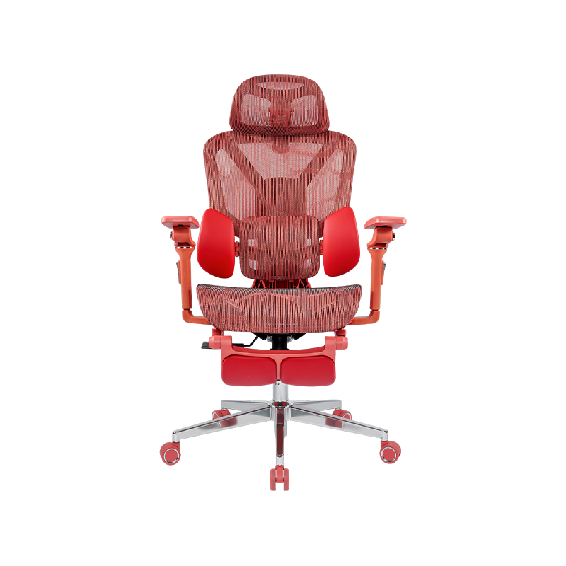 Red Mesh Fabric<br>3003 Ergonomic Office Chair With 5D Armrests And Footrest