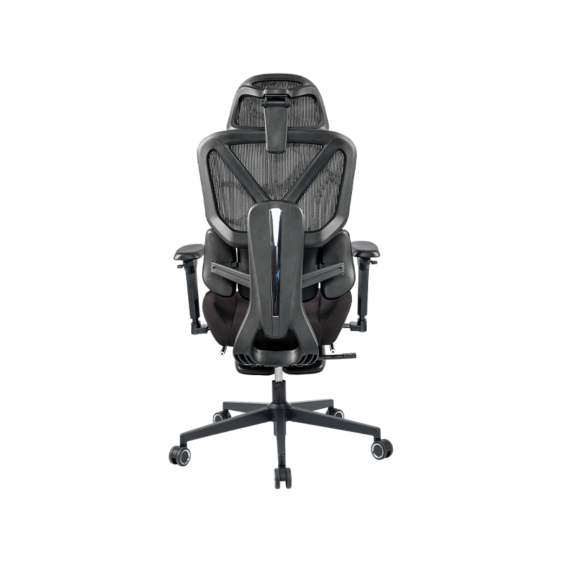 Black Cotton Fabric<br>3003 Ergonomic Office Chair With 5D Armrests And Footrest