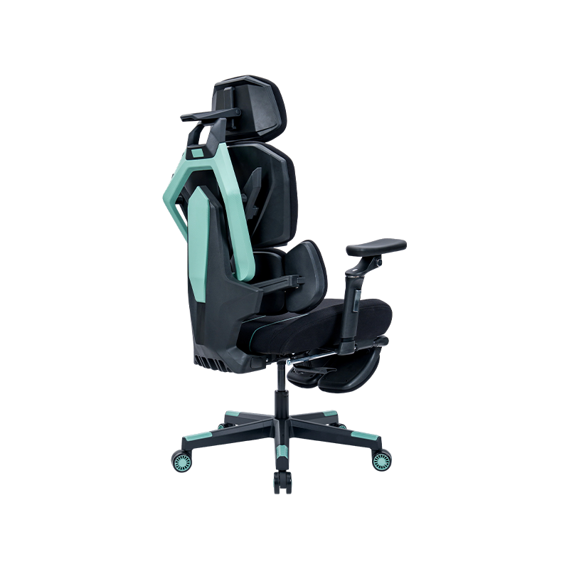 Black-Green<br>3002-3 Cotton Fabric Line Series Gaming Chair
