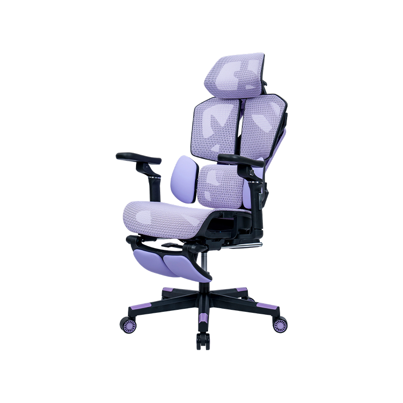 Black-Purple<br>3002-2 Mesh Series Model 1002 Gaming Chair