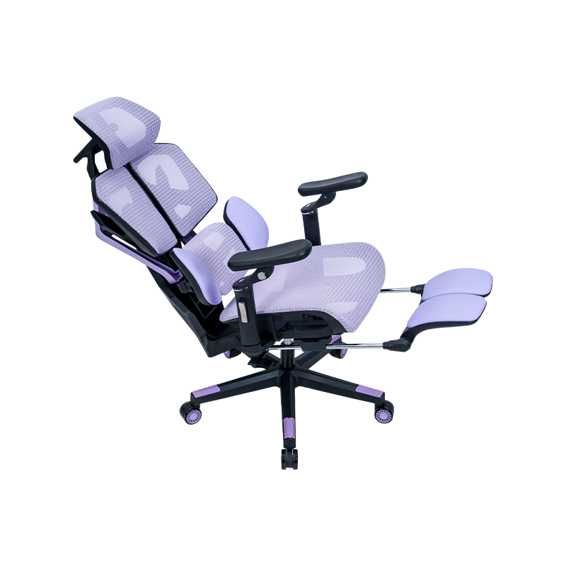 Black-Purple<br>3002-2 Mesh Series Model 1002 Gaming Chair