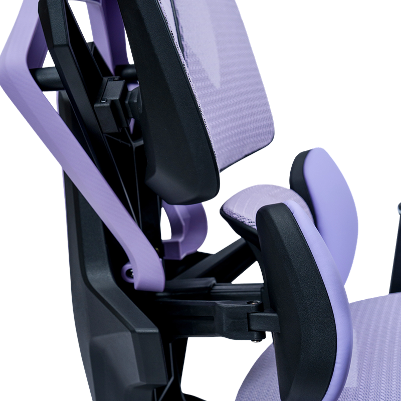 Black-Purple<br>3002-2 Mesh Series Model 1002 Gaming Chair