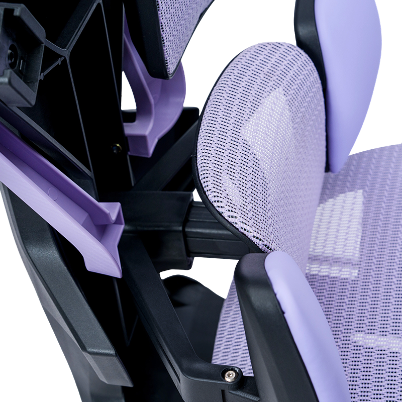 Black-Purple<br>3002-2 Mesh Series Model 1002 Gaming Chair