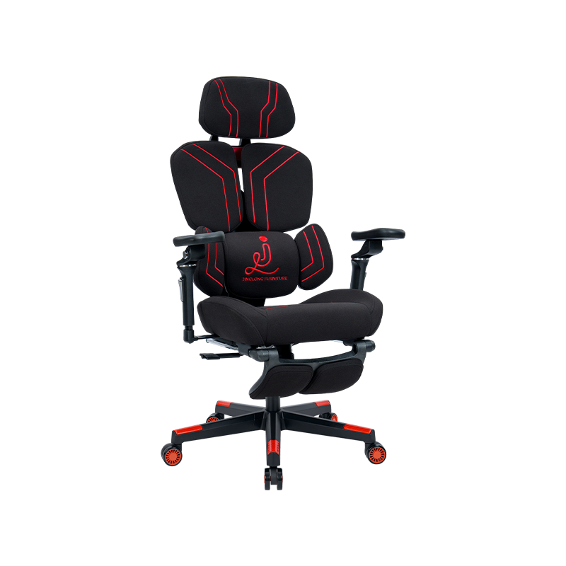 Black-Red<br>3002-3 Cotton Fabric Line Series Gaming Chair Black-Red<br>3002-3 Cotton Fabric Line Series Gaming Chair