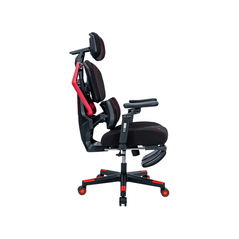 Black-Red<br>3002-3 Cotton Fabric Line Series Gaming Chair Black-Red<br>3002-3 Cotton Fabric Line Series Gaming Chair