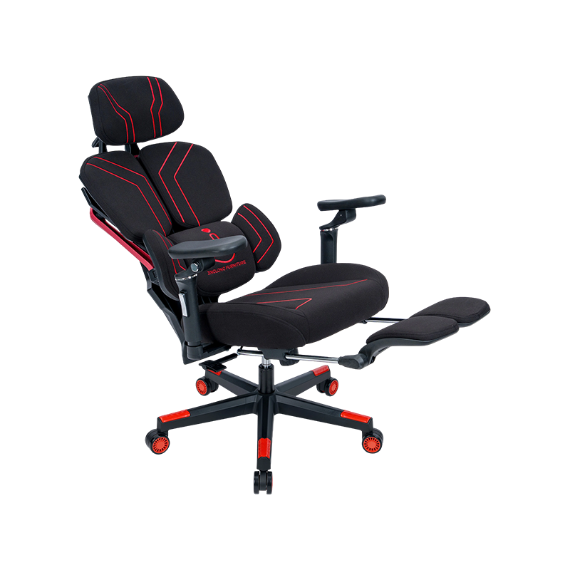 Black-Red<br>3002-3 Cotton Fabric Line Series Gaming Chair Black-Red<br>3002-3 Cotton Fabric Line Series Gaming Chair