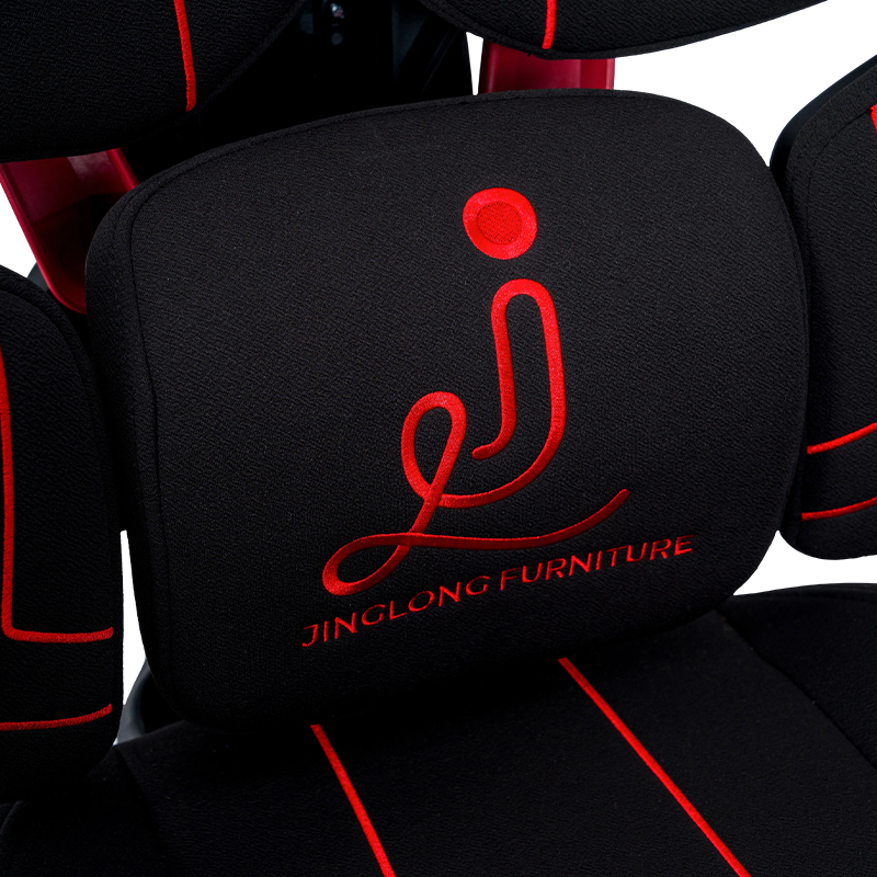 Black-Red<br>3002-3 Cotton Fabric Line Series Gaming Chair Black-Red<br>3002-3 Cotton Fabric Line Series Gaming Chair