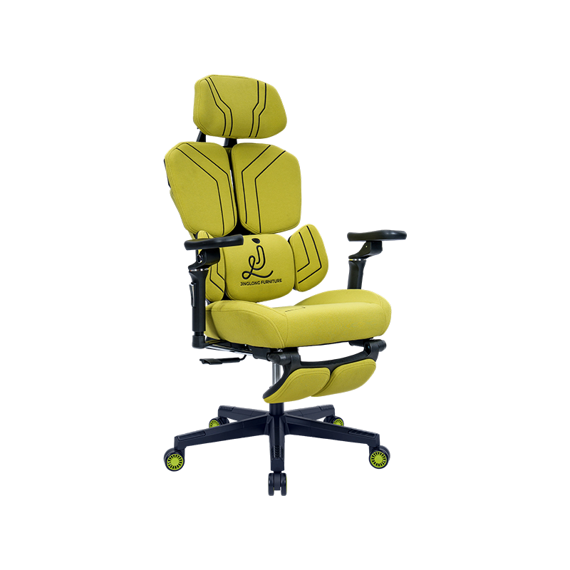 All-Yellow<br>3002-4 Cotton Fabric Full-Color Series Gaming Chair