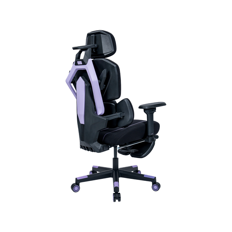 Black-Purple<br>3002-3 Cotton Fabric Line Series Gaming Chair Black-Purple<br>3002-3 Cotton Fabric Line Series Gaming Chair