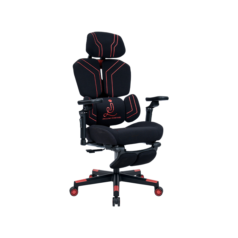 Dark Red<br>3002-3 Cotton Fabric Line Series Gaming Chair